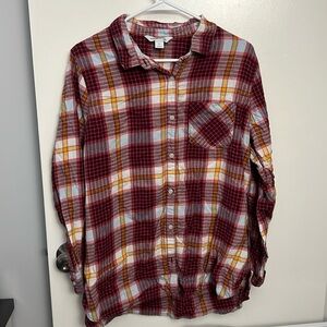 Perfect Old Navy Fall Plaid Button Up! Size XL